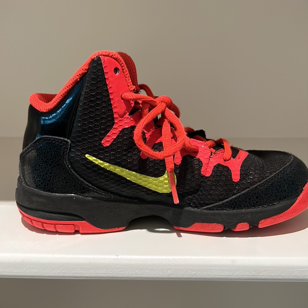 Nike Black and Orange size 13C tie sneakers